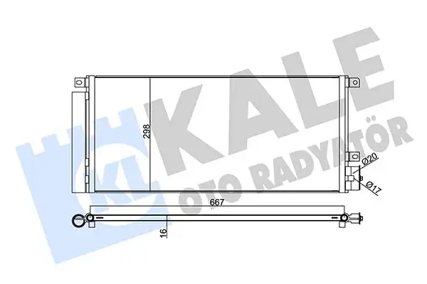 KALE 345280 Klima Radyatörü resmi
