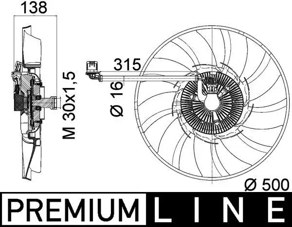 MAHLE CFF471000P Fan Motoru resmi