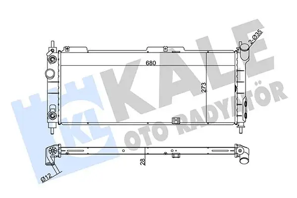 KALE 371400 Radyatör 1300153 resmi