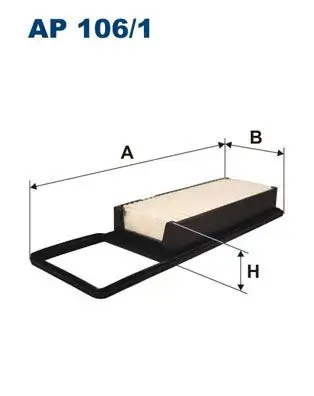 FILTRON AP106/1 Hava Filtresi 17220PWC000 resmi