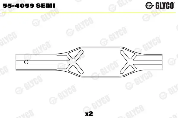 GLYCO 55-4059-SEMI Piston Kol Burcu 20583430 resmi
