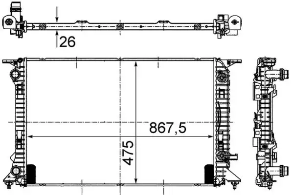 MAHLE CR910000S Radyatör resmi
