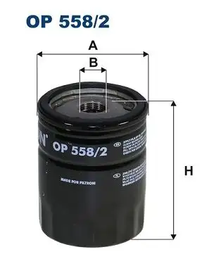 FILTRON OP558/2 Yağ Filtresi 15208AA110 resmi
