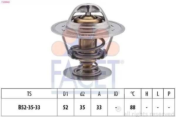 FACET 7.8394S Termostat resmi