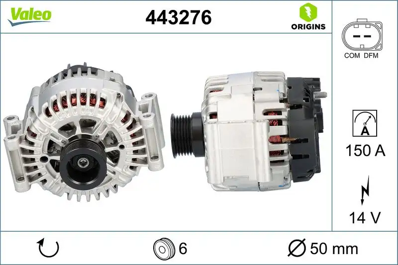 VALEO 443276 Şarj Dinamosu resmi