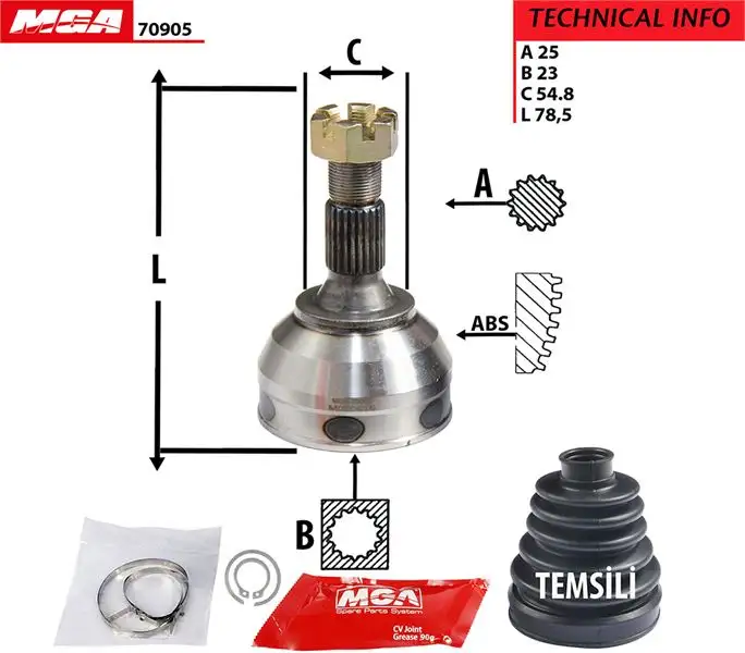 MGA 70905 Aks Kafası (Dış) 327379 resmi