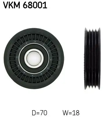 SKF VKM68001 Alternatör Gergi Rulmanı 73131FC000 resmi
