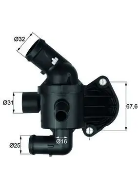 MAHLE TI1587 Termostat 03L121111AL resmi