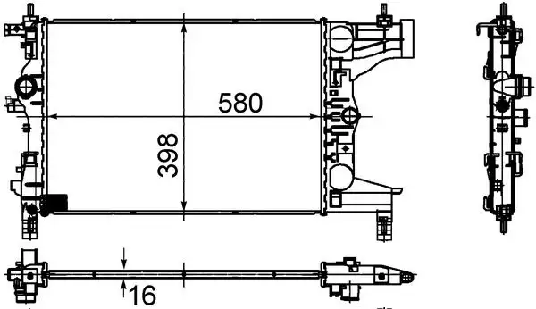 MAHLE CR945000S Radyatör 13267652 resmi