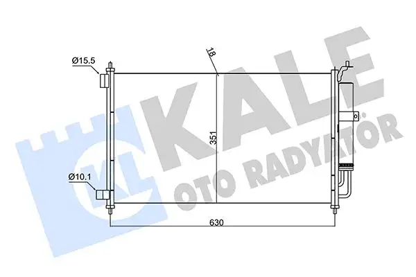 KALE 382520 Klima Radyatörü resmi