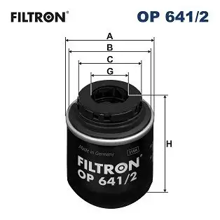 FILTRON OP641/2 Yağ Filtresi 03C115561H resmi
