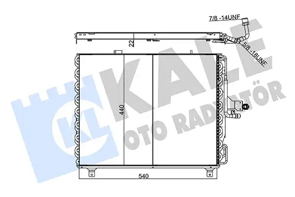 KALE 354060 Klima Radyatörü A1248301670 resmi