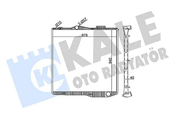 KALE 349360 Radyatör 2027572 resmi