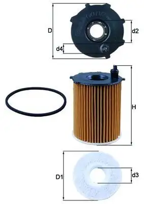 MAHLE OX171/2D Yağ Filtresi resmi