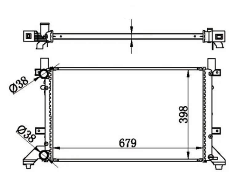 MGA 80599 Radyatör 2D0121253E resmi