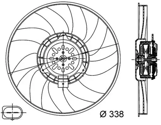 MAHLE CFF313000S Fan Motoru resmi