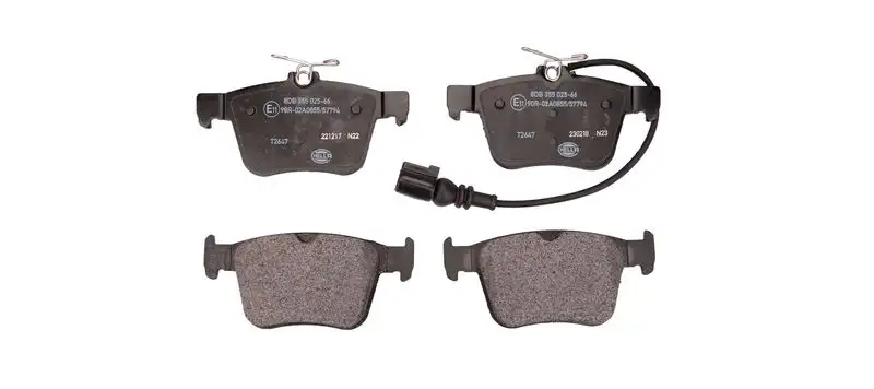 HELLA 8DB355025-661 Arka Fren Balatası resmi