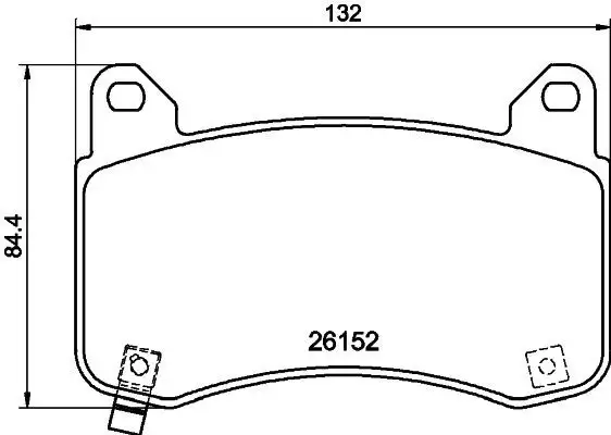 HELLA 8DB355040-901 Ön Fren Balatası resmi