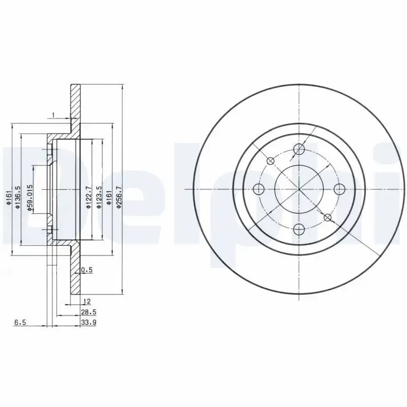 DELPHI BG2411 Ön Fren Diski resmi