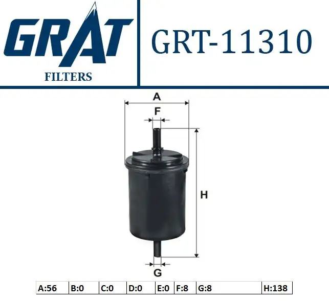 GRAT 11310 Yakıt Filtresi 7700845961 resmi