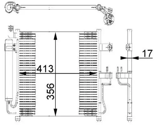 MAHLE AC677000S Klima Radyatörü AL720M1401 resmi