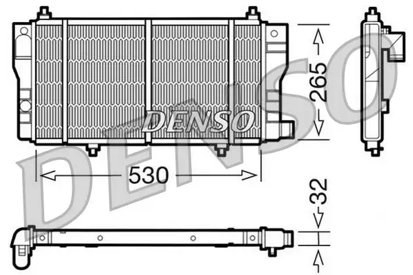 DENSO DRM07002 Radyatör 1301Y2 resmi