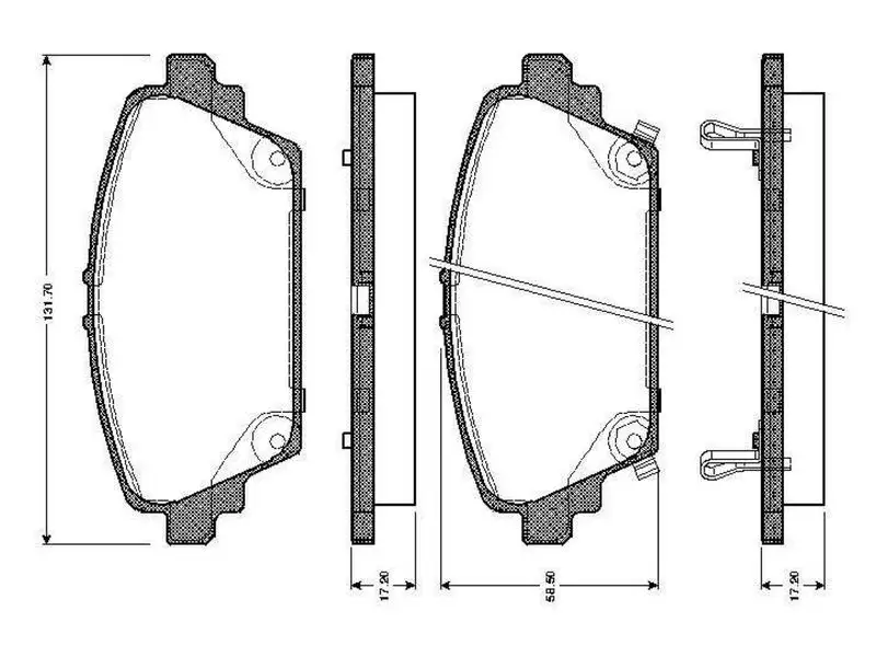BOSCH 0986TB2340 Ön Fren Balatası resmi