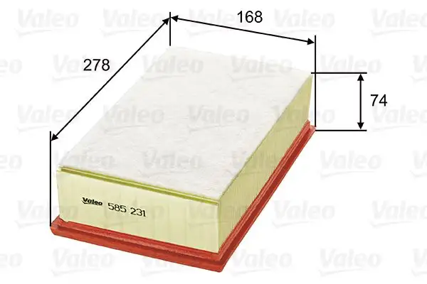 VALEO 585231 Hava Filtresi resmi