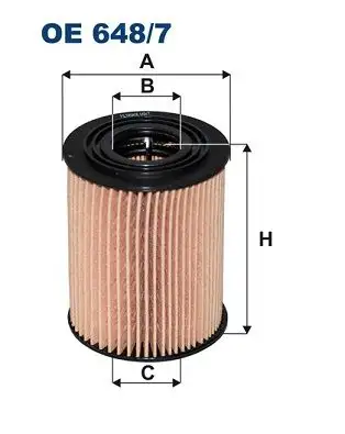 FILTRON OE648/7 Yağ Filtresi resmi