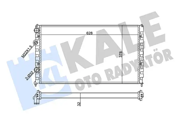 KALE 348260 Radyatör resmi