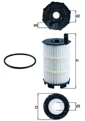 MAHLE OX350/4D Yağ Filtresi resmi