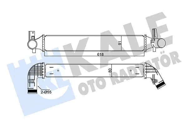 KALE 344785 Turbo Radyatörü 6R0145805F resmi