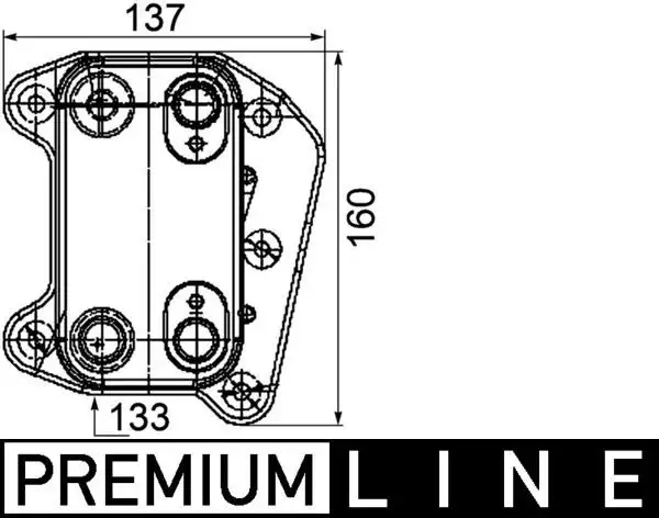 MAHLE CLC104000P Motor Yağ Soğutucu A6131880101 resmi