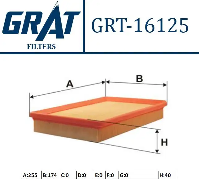 GRAT 16125 Hava Filtresi 281132D000 resmi