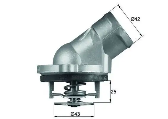 MAHLE TI4587D Termostat resmi