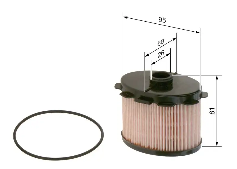 BOSCH 1457431703 Yakıt Filtresi resmi