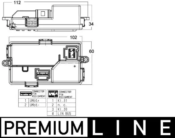 MAHLE ABR68000P Klima Ayar Ünitesi 64119311938 resmi