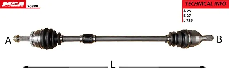 MGA 70880 Ön Aks (Sağ) 495011R300 resmi