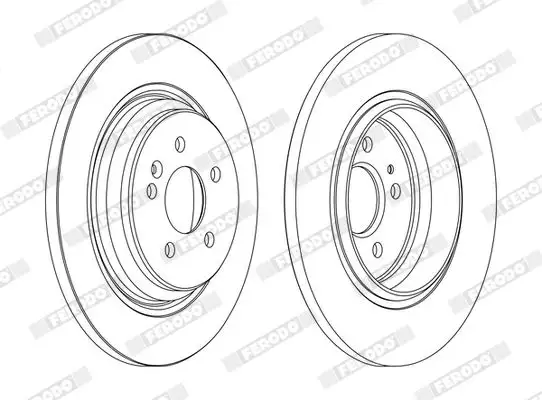 FERODO DDF1099C Arka Fren Diski A1634230212 resmi