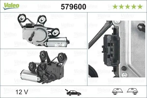 VALEO 579600 Silecek Motoru (Arka) A2038204642 resmi