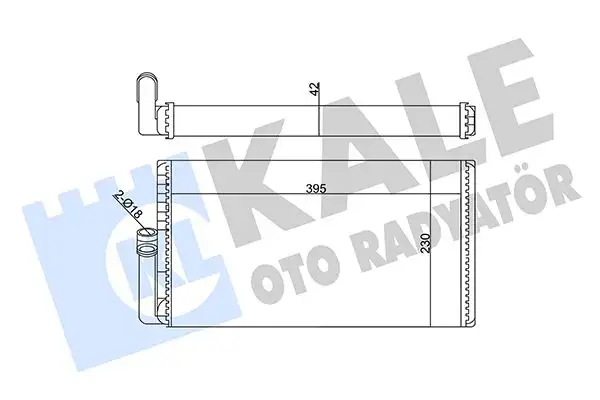KALE 353845 Kalorifer Radyatörü A0038351101 resmi