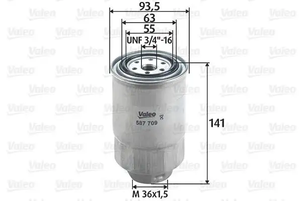 VALEO 587709 Yakıt Filtresi resmi