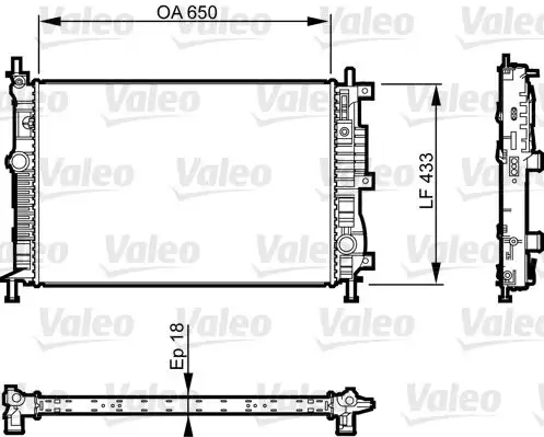 VALEO 735555 Radyatör resmi