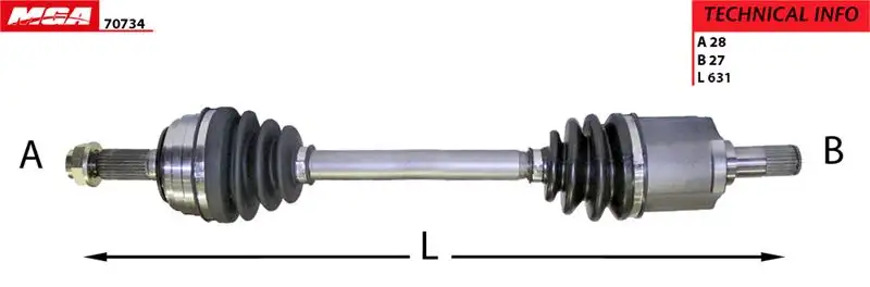 MGA 70734 Ön Aks (Sağ) resmi