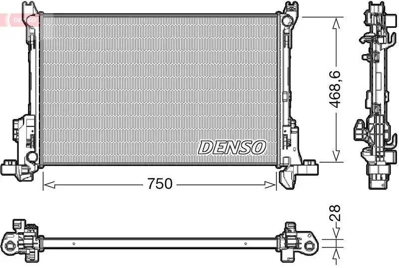 DENSO DRM09174 Radyatör resmi