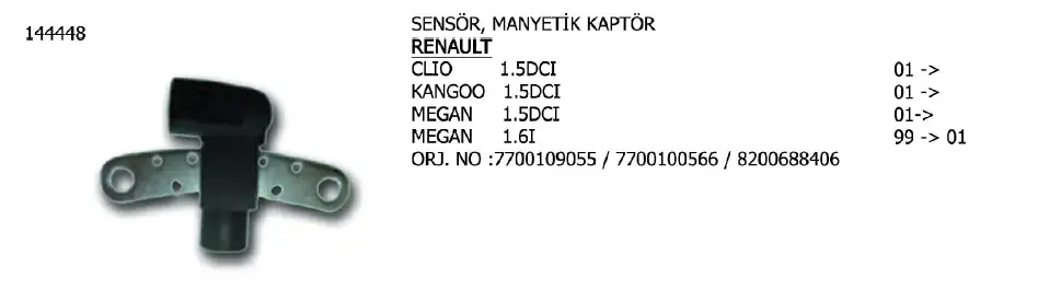 ÜNÜVAR 144448 Krank Sensörü resmi