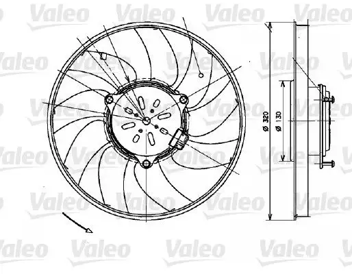 VALEO 696082 Fan Motoru A9065000393 resmi