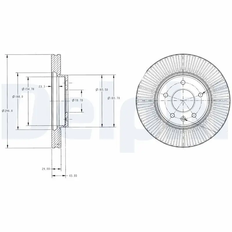 DELPHI BG4092C Ön Fren Diski resmi