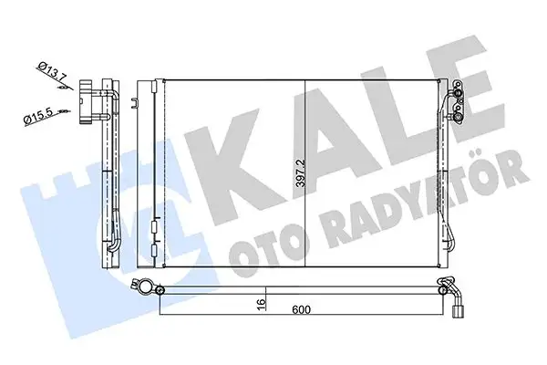 KALE 376600 Klima Radyatörü resmi