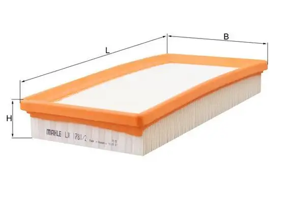 MAHLE LX1781/2 Hava Filtresi 7593250 resmi